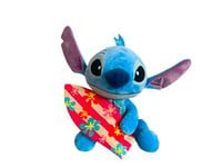 Simba 6315870037NPB Disney Lilo et Stitch Peluche avec Planche de Surf, 50 cm, Convient dès Les Premiers Mois de Vie