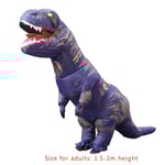 Uppblåsbar Dinosauriekostym Cosplay Fancy Dress Halloween Barn Grön Vuxen purple kids