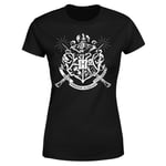 Harry Potter Hogwarts House Crest Women's T-Shirt - Black - L - Noir