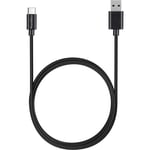 Cable USB-C Chargeur Noir pour Samsung Galaxy S10 / S10+ / S10e - Cable USB-C 1 Metre Phonillico®