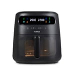 Tower, T17123, Vortx Vizion 7.5L Air Fryer with Colour Digital Display, Digital Control Panel & 7 One-Touch Pre-sets, 1900W, Black
