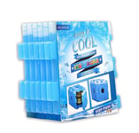 6 Packs Freezer Blocks for Cool Box Bags, Reusable Long Lasting Ice Cooler Blocks Cube BPA Free Durable Plastic Great for Keep Food Fresh Cool Lunch Box, Kids School Boxes, Picnics, Camping(Blue)