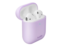 Laut HUEX PASTELS - Fodral för hörlurar - slitstarkt polykarbonat med mjuk gummi - violett - för Apple AirPods (1:a generation, 2a generation)