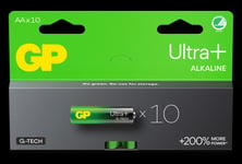 GP Ultra Plus Alkaline AA-batteri, 15AUP/LR6, 10-pak