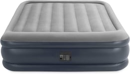Intex Queen Deluxe Plus Pillow Rest Air Bed with Built in Pump 152 x 203 x 42 cm