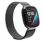 SKALO Milanese Loop till Fitbit Versa 3 - Svart