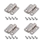 Angelkiss 4 Pcs Small Flag Stainless Steel Detachable Slip Joint for Wooden Boxes Kitchen Cupboard Cabinet Internal Doors Window Hinge, White
