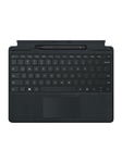 Microsoft Surface Pro Signature Keyboard - keyboard - with touchpad accelerometer Surface Slim Pen 2 storage and charging tray - black - with Slim Pen 2 - Tangentbord - Svart