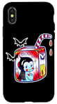 Coque pour iPhone X/XS Boîte à jus Kewpie Baby Vampire Blood Juice, Tattoo Flash