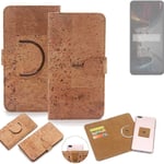360° wallet case cork cover for Xiaomi POCO X5 5G case bag