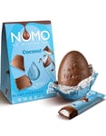 NOMO Presentask Med Stort Chokladägg Och Chokladkaka Med Kokossmak 153 Gram