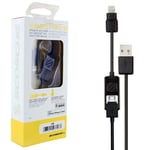 Scosche MFI Lightning Charge Cable & Micro USB Made for iPhone XS X 8 7 SE 6 6s
