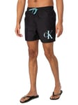 Calvin KleinMedium Drawstring Swim Shorts - Black