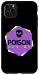 Coque pour iPhone 11 Pro Max Logo violet motif poison