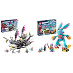 LEGO 71469 DREAMZzz Nightmare Shark Ship Set, Build a Pirate Ship Toy in 2 Ways, Dream Boat Model Building Kit & 71453 DREAMZzz Izzie and Bunchu the Bunny Set, Buildable Toy Rabbit Figure