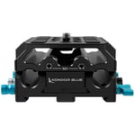 Kondor Blue LWS ARRI Bridge Plate For Cinema Cameras with With Riser for RED KOMODO (Black)