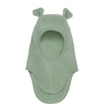 HUTTEliHUT balaclava cotton fleece with bear ears – sea spray - 2-4år