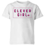 Jurassic Park Clever Girl Kids' T-Shirt - White - 3-4 Years