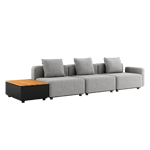 Cobana Lounge Sofa – 4 sits soffa w/ Patio Storage Table