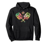 Floral Pickleball Paddles for Women, Retro Pickleball Coach Pullover Hoodie