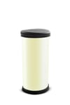 Curver 40 Litre Touch Top Kitchen Bin - Ivory Cream