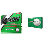 Srixon Soft Feel Golf Balls, White, One Dozen (2016 Version) & TaylorMade RBZ Soft Dozen Golf Balls, White,2021