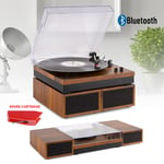 RP165 Record Player, Stereo Speaker System, Bluetooth with Spare Cartridge