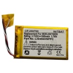 Batterie de remplacement,Convient pour Sony Walkman NWZ-A15 NWZ-A16 NWZ-A17 batterie LIS1494HNPPC