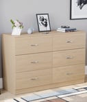 Vida Designs Riano 6 Drawer Chest of Drawers Storage Bedroom Furniture
