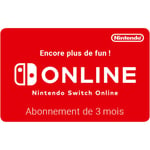 E-carte Cadeau Nintendo Switch Online : Abonnement 3 Mois Nintendo