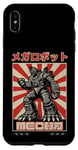 Coque pour iPhone XS Max Japonais Mecha Anime Robot Rétro Coucher de Soleil