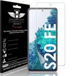 TECHGEAR Screen Protector fits Samsung Galaxy S20 FE [Screen Angel Edition] [In-Display Finger ID Support] [Case Friendly] [Bubble Free] [FULL Screen Coverage] HD Clear Flexible TPU Film