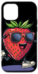 iPhone 14 Pro Cool Strawberry Costume with funny Shoes and Arms Case