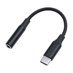 DACOTA PLATINUM USB-C TO 3,5 MM AUX 0,1 M, SVART