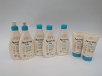 Set of AVEENO Baby Daily Care 2x Body Wash 250ml, Shampoo 250ml & 4x Lotion