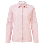 Craghoppers Women's NosiLife Callo Long Sleeved Shirt Pink Clay Print