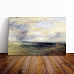 Big Box Art Canvas Print Wall Art Joseph Mallord William Turner Margate from The Sea | Mounted & Stretched Box Frame Picture | Home Decor for Kitchen, Living Room, Bedroom, Multi-Colour, 24x16 Inch