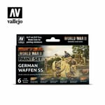  AV Vallejo Model Color - WWII German Waffen SS (6) Paint Set VAL70207