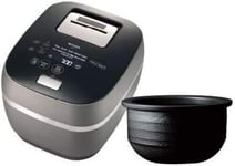 TIGER Earthenware pot IH rice cooker JPX-W10W AC220V Regional Use 1 L 220 Volt