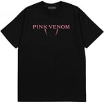 BlackPink Unisex Adult Pink Venom Back Print Cotton Logo T-Shirt - L