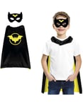 Batman-inspirerad mask och cape för barn