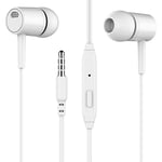 HHAN 3.5 mm In-ear Wired Headphones With Mic Earbuds Headset for PC Laptop Computer, PS4, Laptop, Xbox One, Mac, Computer Game