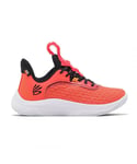 Under Armour Childrens Unisex Sesame Street x Curry Flow 9 PS Kids Red Trainers - Orange - Size UK 11.5 Kids