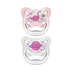 Dr. Brown’s PreVent Glow in the Dark Soother Stage 2 Twin Pack - Pink