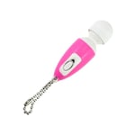Mini Vibrator med Nyckelring Flera Färger Rosa 1-Pack