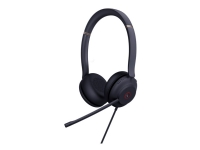Yealink UH37 Dual Teams - Headset - på örat - kabelansluten - USB - ljudisolerande - svart - Certifierad för Microsoft-teams