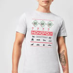 Monopoly Men's Christmas T-Shirt - Grey - S