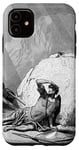 Coque pour iPhone 11 Conversion de l'art biblique religieux de Saul Gustave Dore