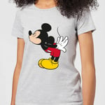 Disney Mickey Mouse Mickey Split Kiss Women's T-Shirt - Grey - S