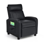 Kids Recliner Chair Ergonomic PU Leather Lounge Sofa w/ Adjustable Footrest